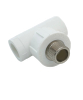 Тройник из полипропилена с наружной резьбой для водопровода, питьевой воды