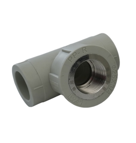 Тройник из нетоксичного полипропилена с внутренней резьбой
