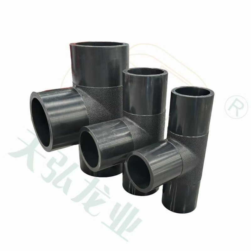 Прочный тройник HDPE равного диаметра 63-630 мм для дождевой воды